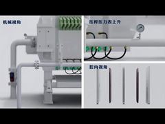 Filtrasi Pemisahan Padat Cairan Tekanan Tinggi Percetakan Filter Plat Bulat