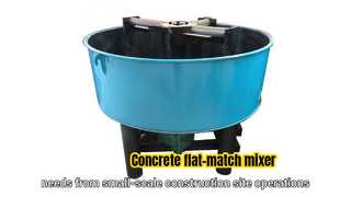 Mixer Beton Flat-Match混凝土平口搅拌机视频