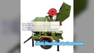 Mixer Beton Diesel Seluler untuk Konstruksi Jalan dan Tambang
