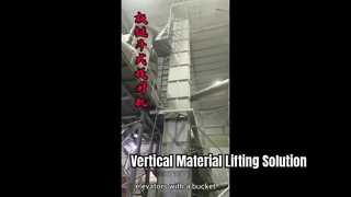 Pengangkatan Material Vertikal Lift Bucket Industri