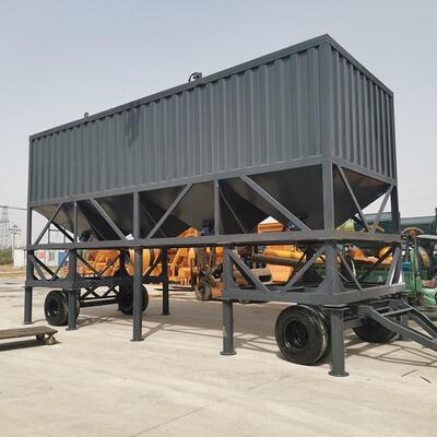 Cement Plant Equipments Factory Supply Horizontal Cement Tank Single And Double Layer Horizontal Cement Silo With Multiple Discharge Ports