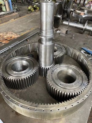 30Mode Integral 100TPD Pinion Gear Shaft And Ball Mill Pinion Gear Factory