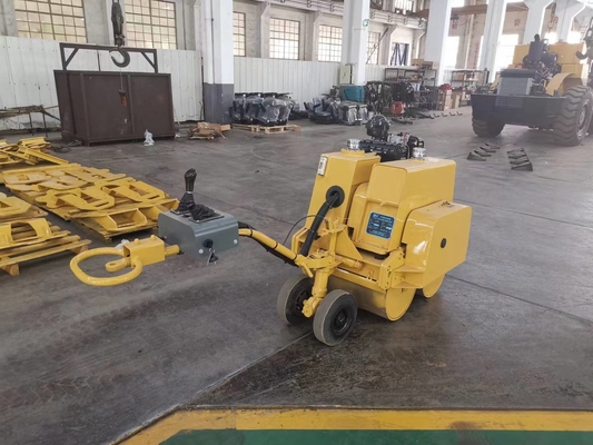 0,8 Ton Mesin Konstruksi Tugas Berat Mini Hand Road Roller Compactor