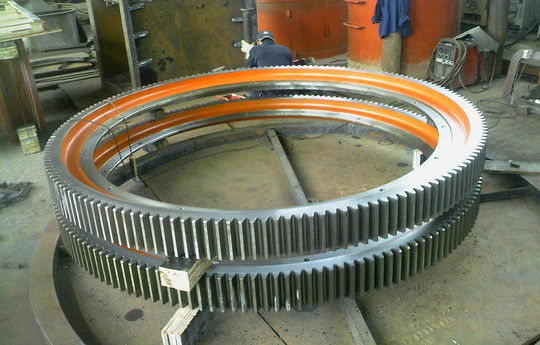 GS42CrMo4 Alloy Cast Steel Big Mill Ketebalan Gear Ring Cincin Gigi
