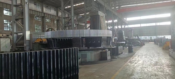 Segmen Kustom Rotating Cast Steel Mill Girth Gear Diameter Besar