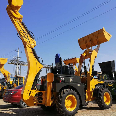 Bucket Dumping Height 3500mm Backhoe Loader Mesin Konstruksi Tugas Berat