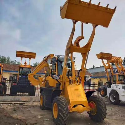 Berat Kerja Keseluruhan 6600Kg Backhoe Loader Untuk Konstruksi Tugas Berat