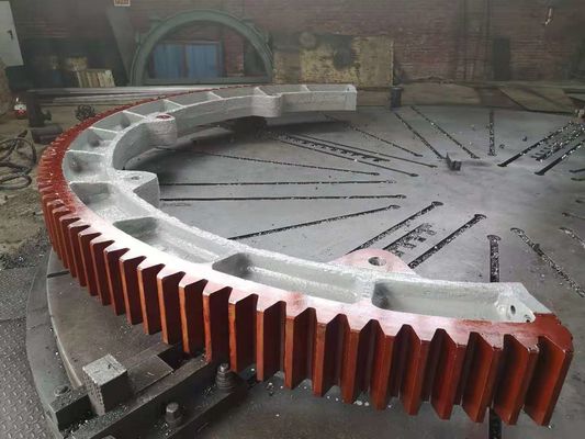 42crmo4 Steel Sag Mill Girth Gear Dalam Industri Semen Dan Mineral