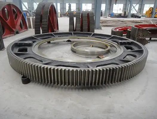 Pakaian-tahan Low-noise Rotary Kiln Besar Gear Ring Besar Aksesoris Industri