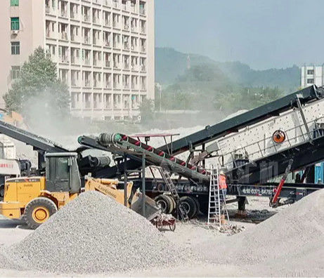 Peralatan khusus untuk menghancurkan dan menyaring bahan bangunan logam dan beton