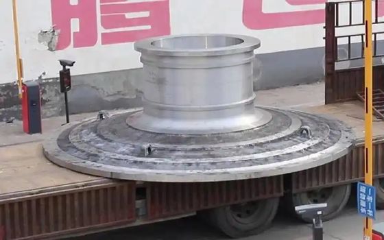 Pengecoran Terpadu Poros Berongga Penutup Ujung Ball Mill Paduan Tahan Aus