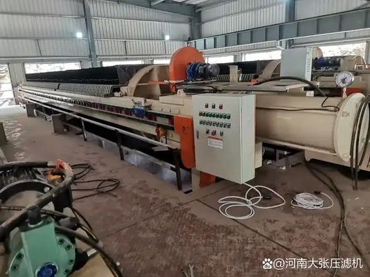 Mesin dewatering lumpur diafragma filter press melingkar kelas industri