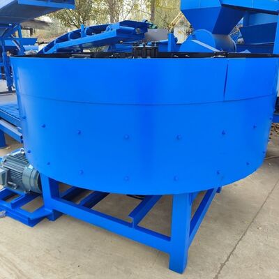 Peralatan pabrik semen Beton Flat Match Mixer untuk menyiapkan mortir beton dan berbagai aplikasi konstruksi