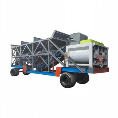 JS Mobile Forced Mixing Plant Fast Transfer Construction Concrete Mixer Cement Plant Peralatan