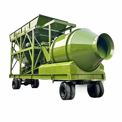 Pabrik Batching Beton Bergerak JZM Drum Mixer Untuk Proyek Konstruksi Darurat dan Terpencil Peralatan Pabrik Semen