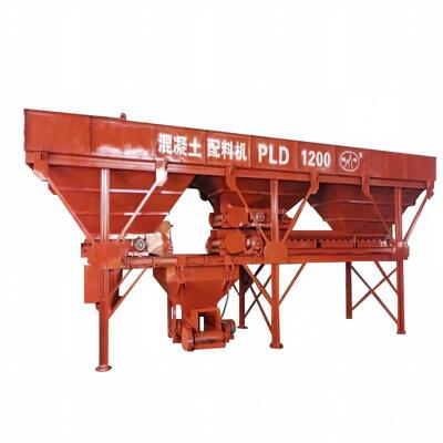 Peralatan pabrik semen PLD Mesin Batching Beton Multi-hopper Peralatan Batching Agregat
