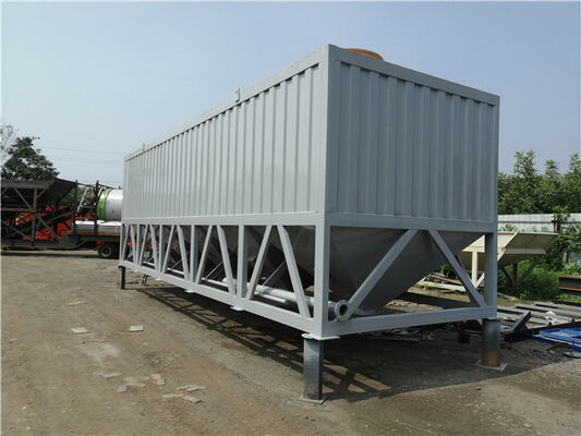 Peralatan Pabrik Semen Mesin Pertambangan Tangki Semen Horizontal, Silo Semen Horizontal Tipe Kontainer