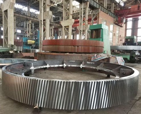 16m CNC Hobbing Machine Cutting Spur Rotary Kiln Girth Gear Dan Mill Girth Gear