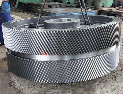 Mining Cement Rotary Kiln Dan 50TPD Ball Mill Pinion Gears Dengan Diameter 100mm