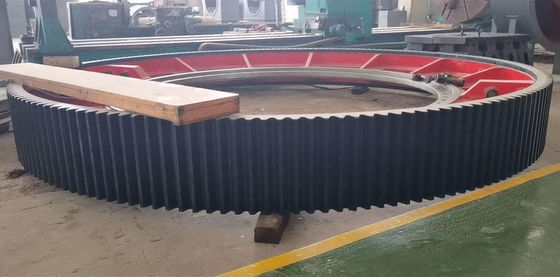 Casting Steel 10 Module ASTM Ball Mill Girth Gear dan rotary kiln girth gear harga pabrik