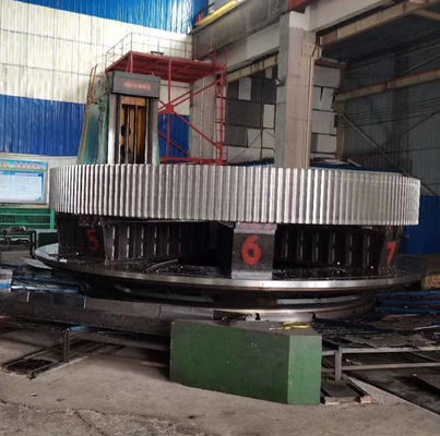 Forging Steel Large Dia 16000mm Rotary Kiln Girth Gear untuk pabrik semen
