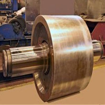 Besar Baja Tempa DIN Semen Rotary Kiln Dukungan Roller Dan Poros ZG35SiMn