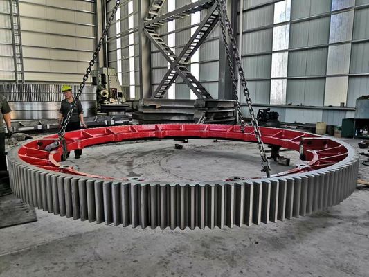 Heavy Duty 16000mm ball mill girth gear Untuk Ball Mill Dan Rotary Kiln