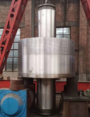 45 Baja ZG20SiMn Pengecoran Mendukung Roller Wheel Shaft Penempaan Trunnion Roller
