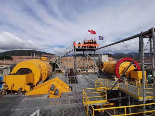 Batu Kapur Semen Batubara 26.6R/MIN 5M3 Dry Grinding Mill Penambangan Bijih Emas Ball Mill