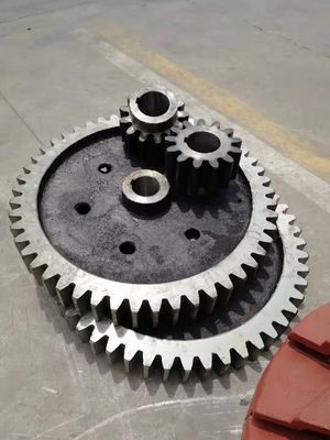Custom Casting 20CrMnTi Spiral Bevel Gear Untuk Mining Mill Dan Rotary Kiln