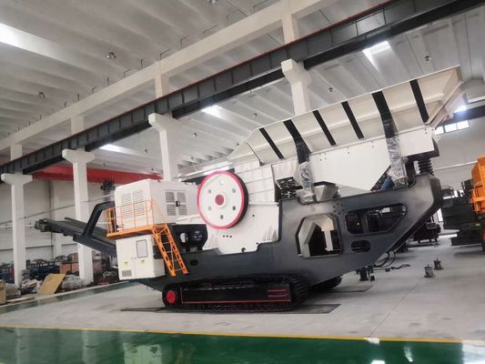 Sang Membuat 450 tph Mesin Penghancur Batu Mobile Crushing Station