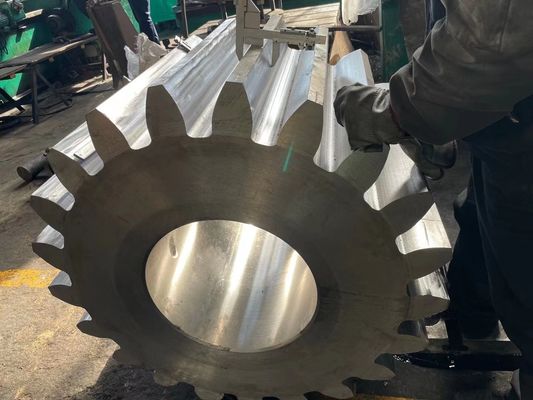 Transmisi Presisi Tinggi Helical Mill Pinion Gears Digunakan Pada Mesin Besar