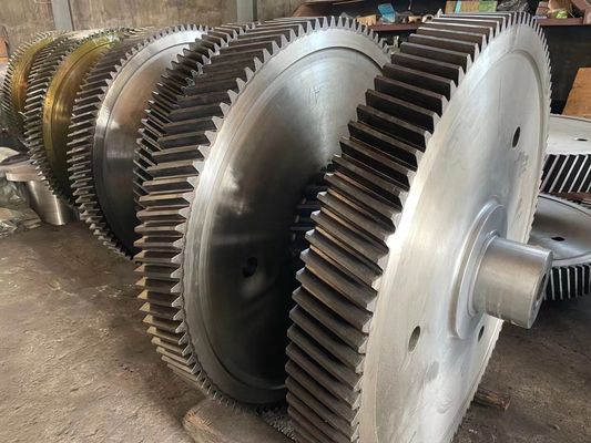 Paduan Pinion Gear Tempa Baja Paduan Disesuaikan Dengan Ring Gear