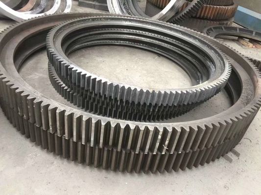 Roda Gigi Pabrik Diameter Besar 16000mm Untuk Kiln Putar Dan Pabrik Penggilingan